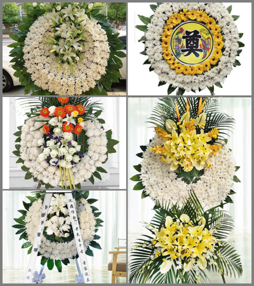 浙江省杭州富阳区场口镇赵欧村花圈速递